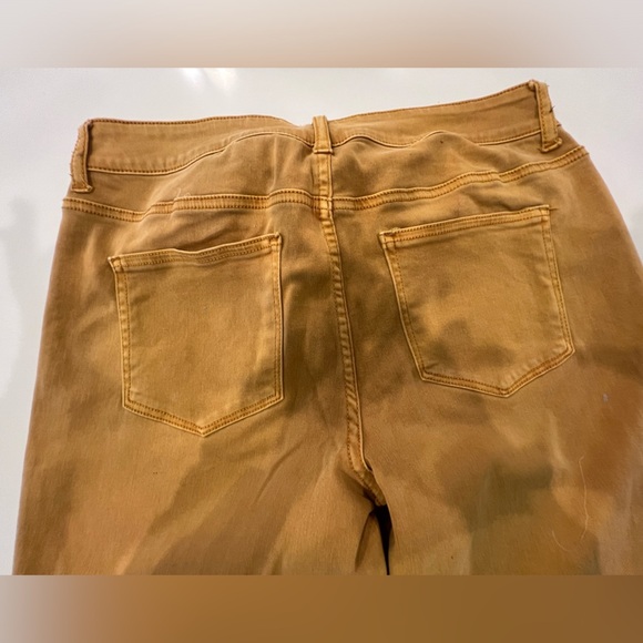 Maurices Mustard Denim Stretch Pants Medium - Picture 8 of 14